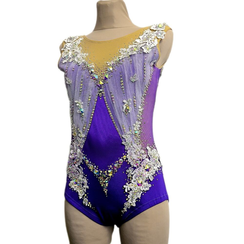 New Rhythmic Gymnastics Leotard Acrobatics Handmade Competition Dress